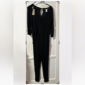 Black Long Sleeve Jumpsuit